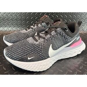 Nike React Infinity Run Black Grey Pink DZ3014-001 Mens sneakers size 12.5